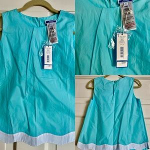 Beautiful Jacadi turquoise sleeveless top! Size 8 NWT